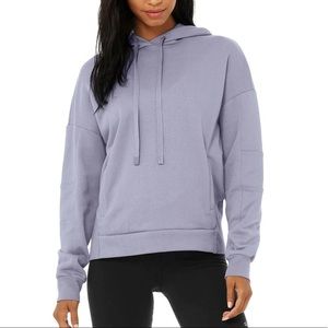 alo yoga interval hoodie - blue moon XS
